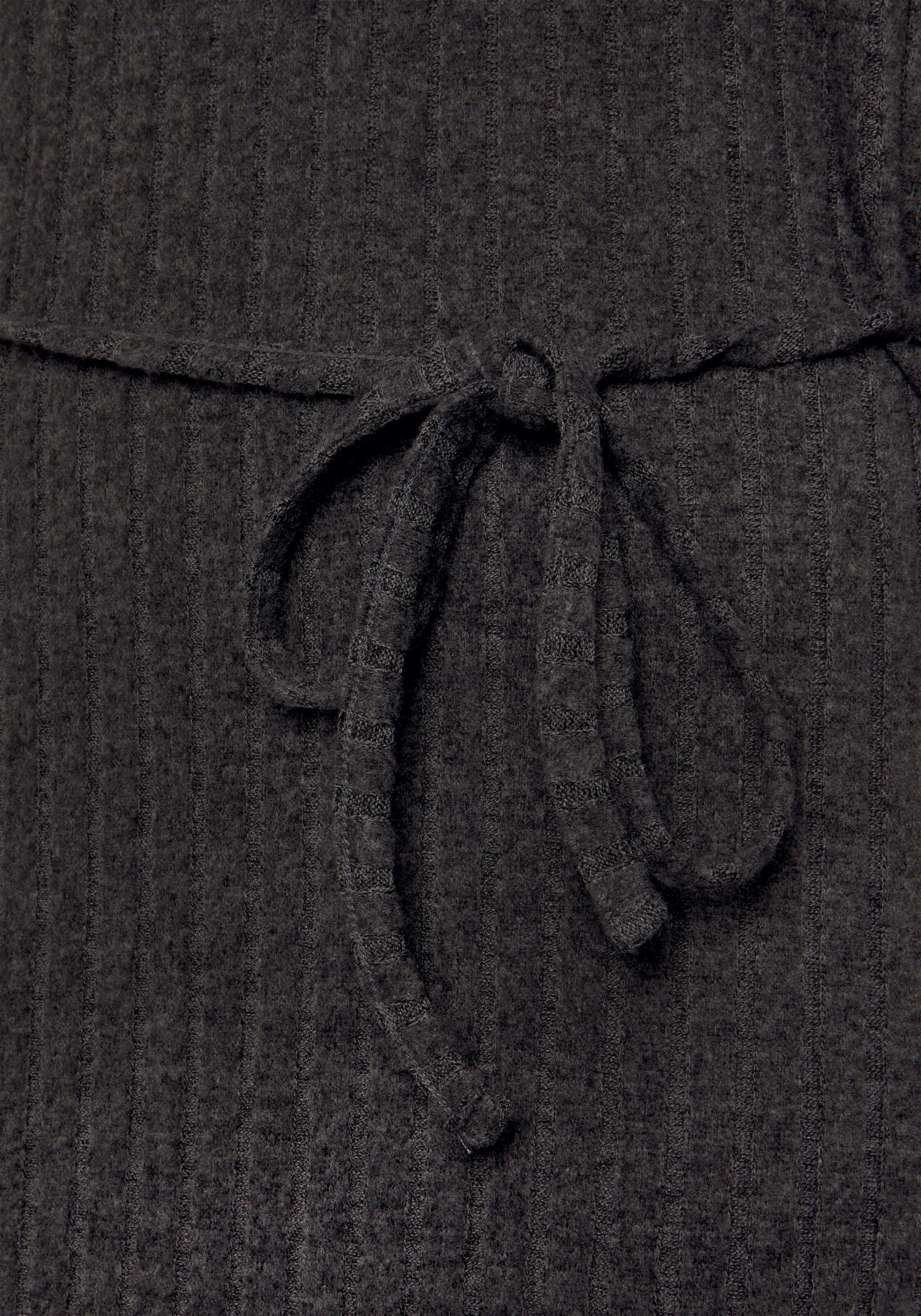 LASCANA Strickkleid in anthrazit-melange