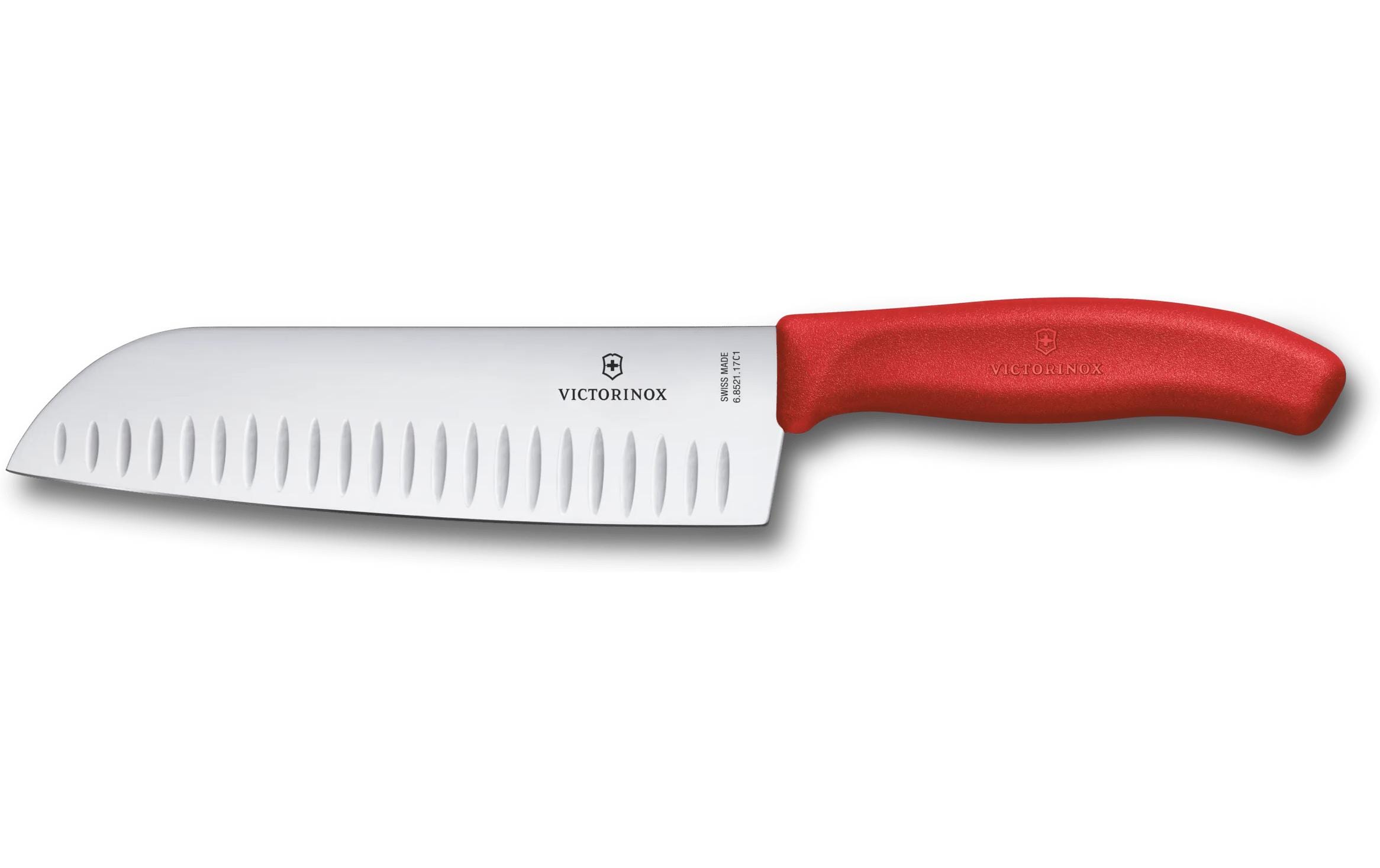 Santokumesser Swiss Classic, 17 cm, Blister, RotAllzweckmesser für einen sauberen Schnitt