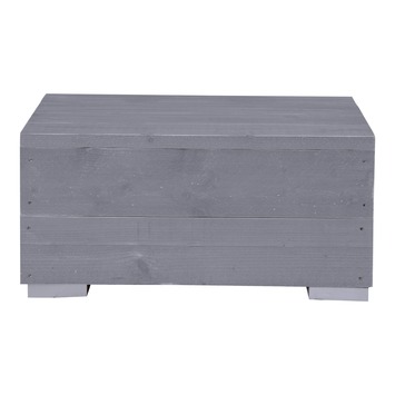 Salontafel Blijdeld grijs steigerhout 76 x 76 cm