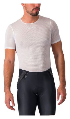 Maillot de Corps Manches Courtes Castelli Pro Mesh 2.0 Blanc