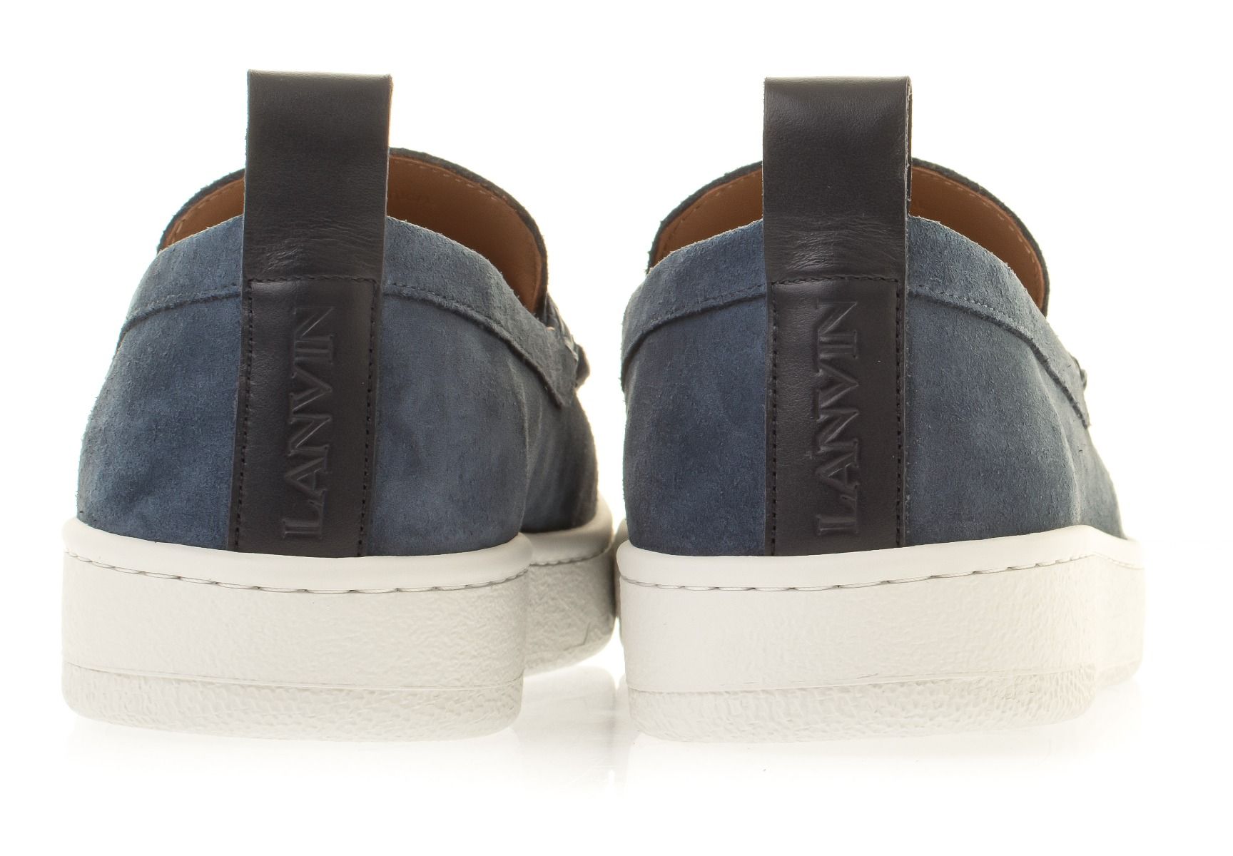 Lanvin Cruiser Suede Moccasins