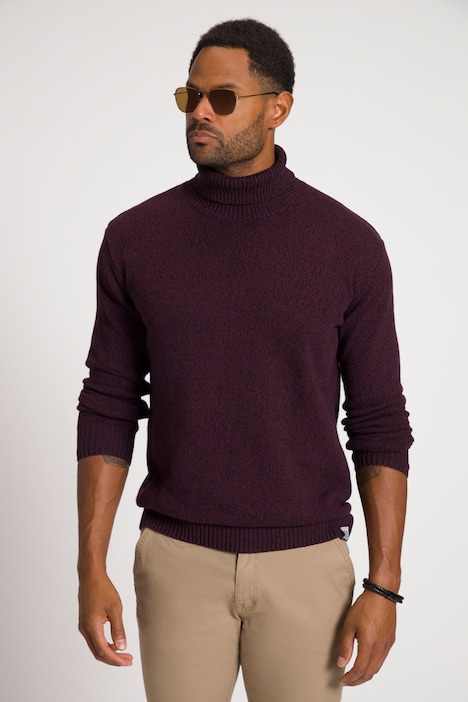 STHUGE Rollkragenpullover, Rippstrick, Langarm, bis 8 XL