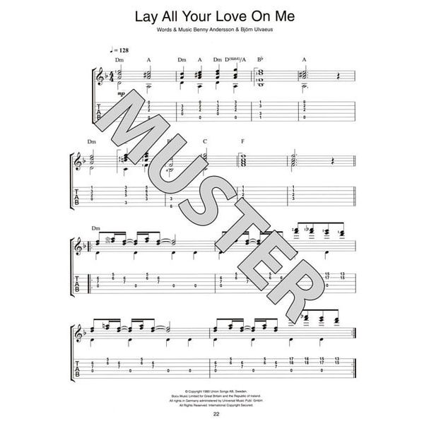 Wise Publications Abba Gold Guitar