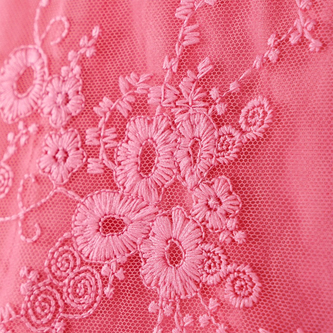 Topolino Mädchen Kleid mit Stickereien pink
