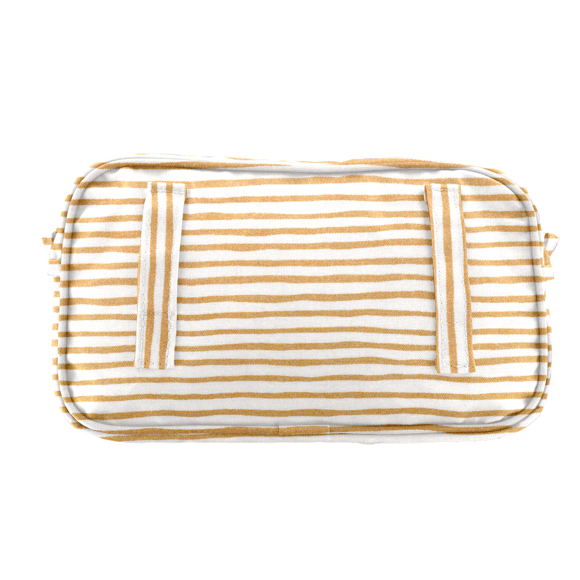 Pochette Banane Rayé Or Blanc
