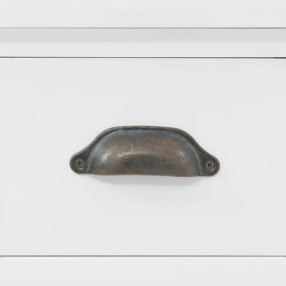 vidaXL - Dressoir - Wit - Grenenhout