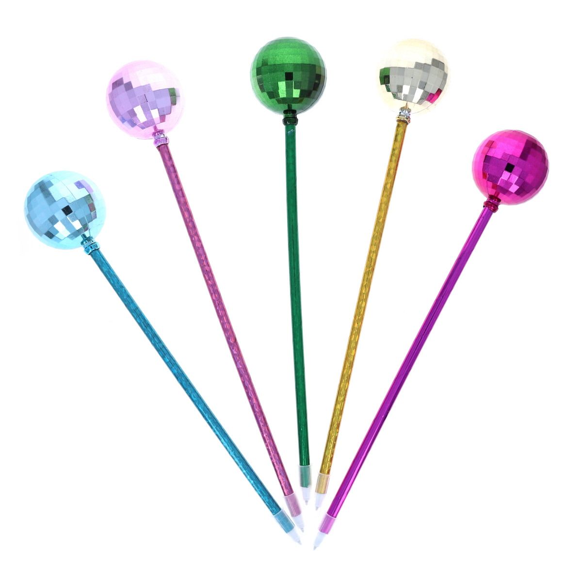Stylo boule disco vert Mercredi et Patati