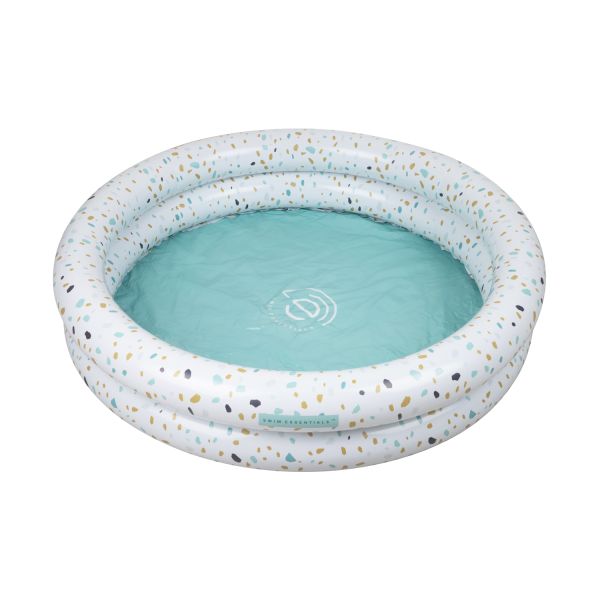 Swim Essentials White Terrazzo Zwembad - Mint Green