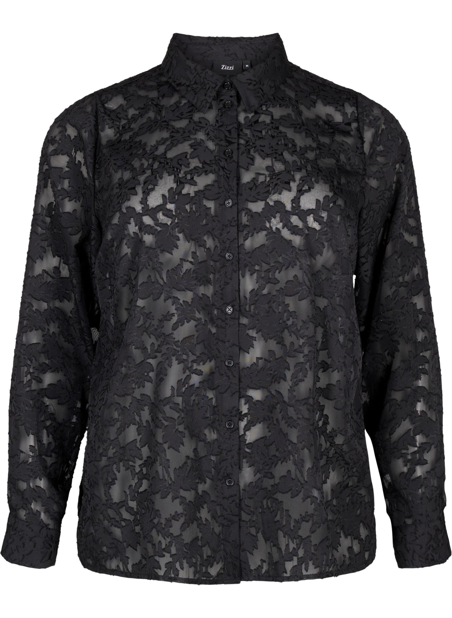 Jacquard skjorte med knapper