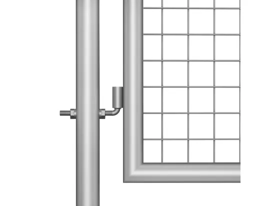 Porte de jardin Acier galvanisé 105x150 cm Argenté