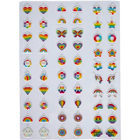 Puff Charm Art armbåndssæt - Rainbow