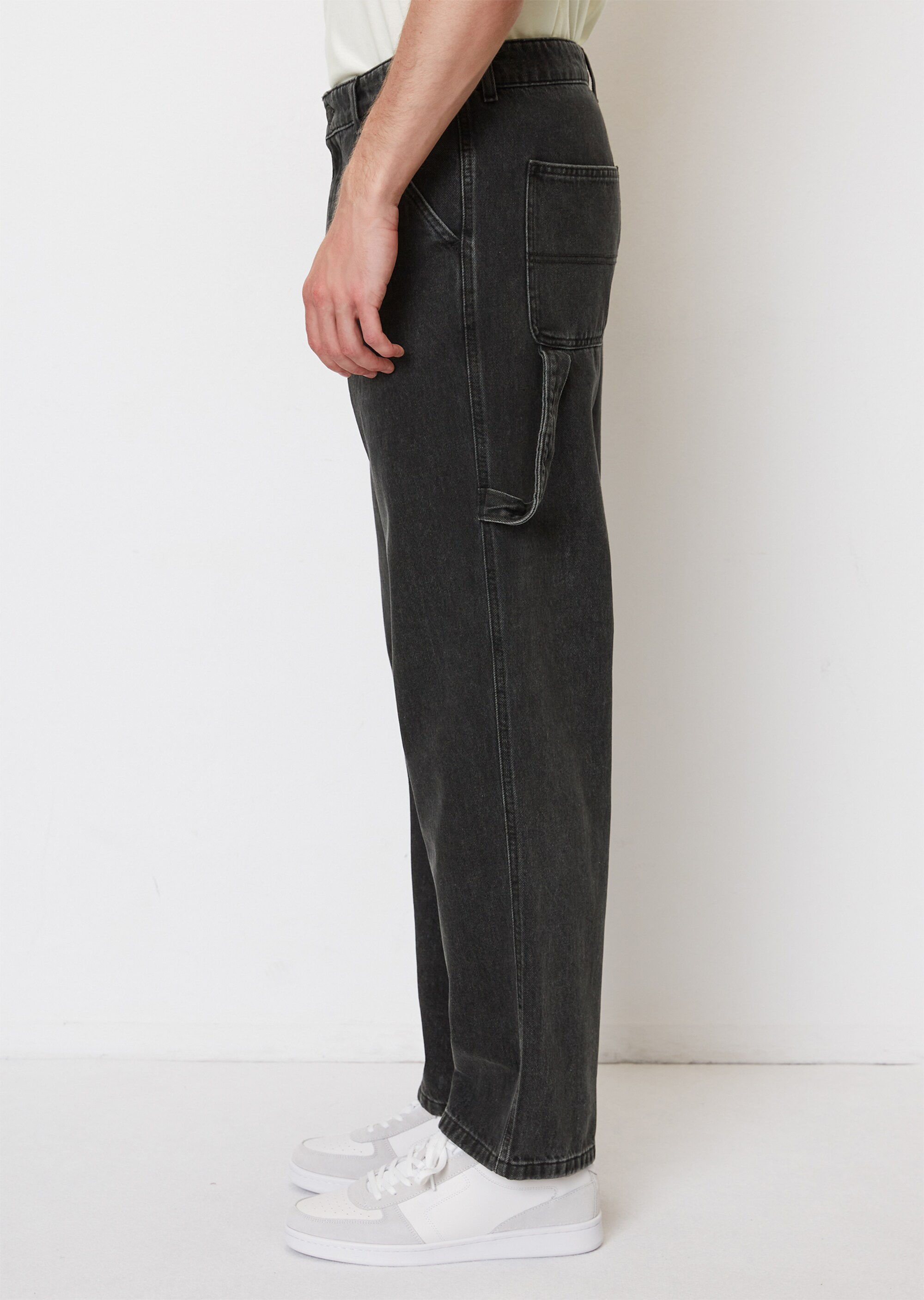Denim-Chinos straight im Carpenter-Stil