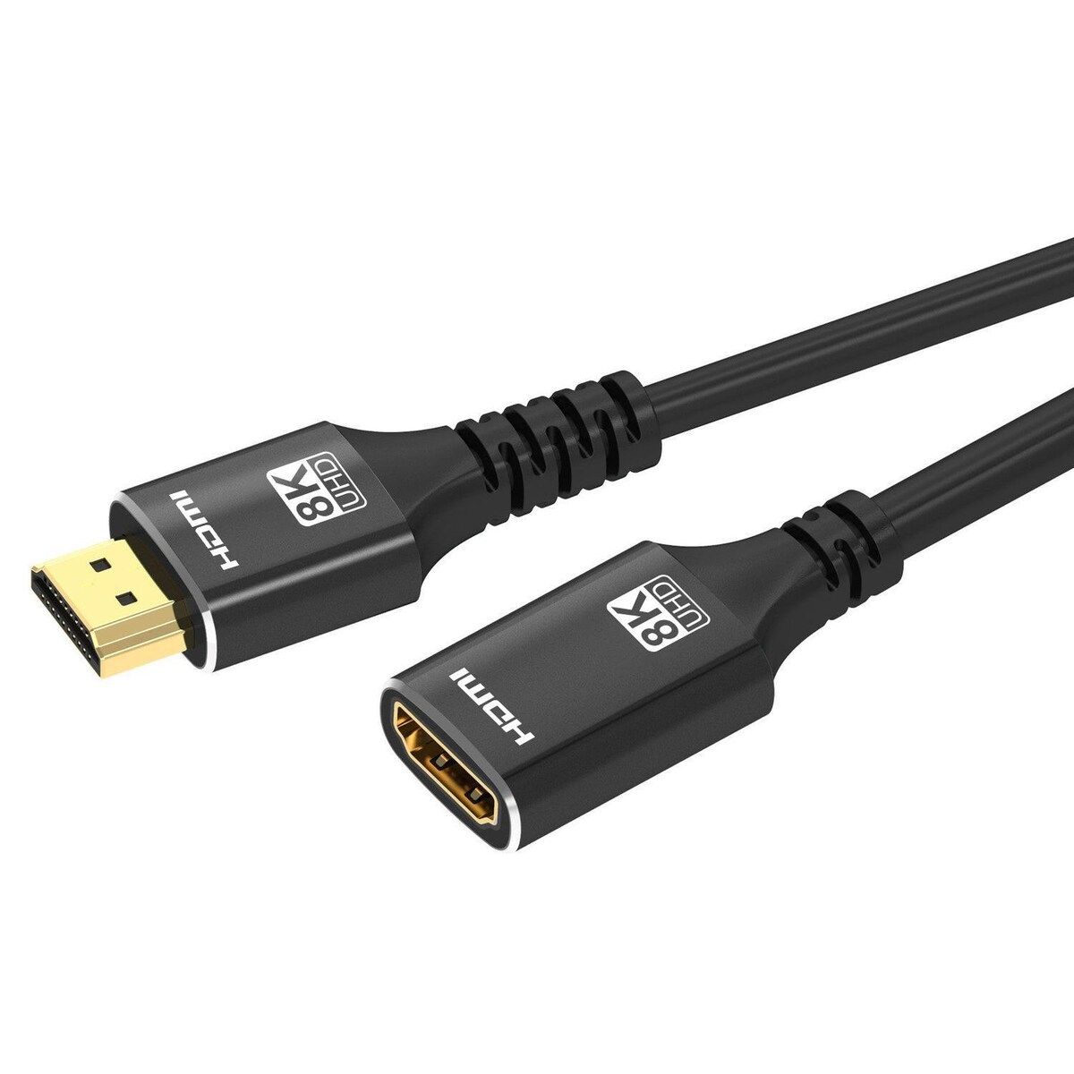 NÖRDIC HDMI skjøtekabel 1,5m 8K60Hz 4K144 HDMI 2,1 48Gbps Ultra High Speed ​​​​HDMI