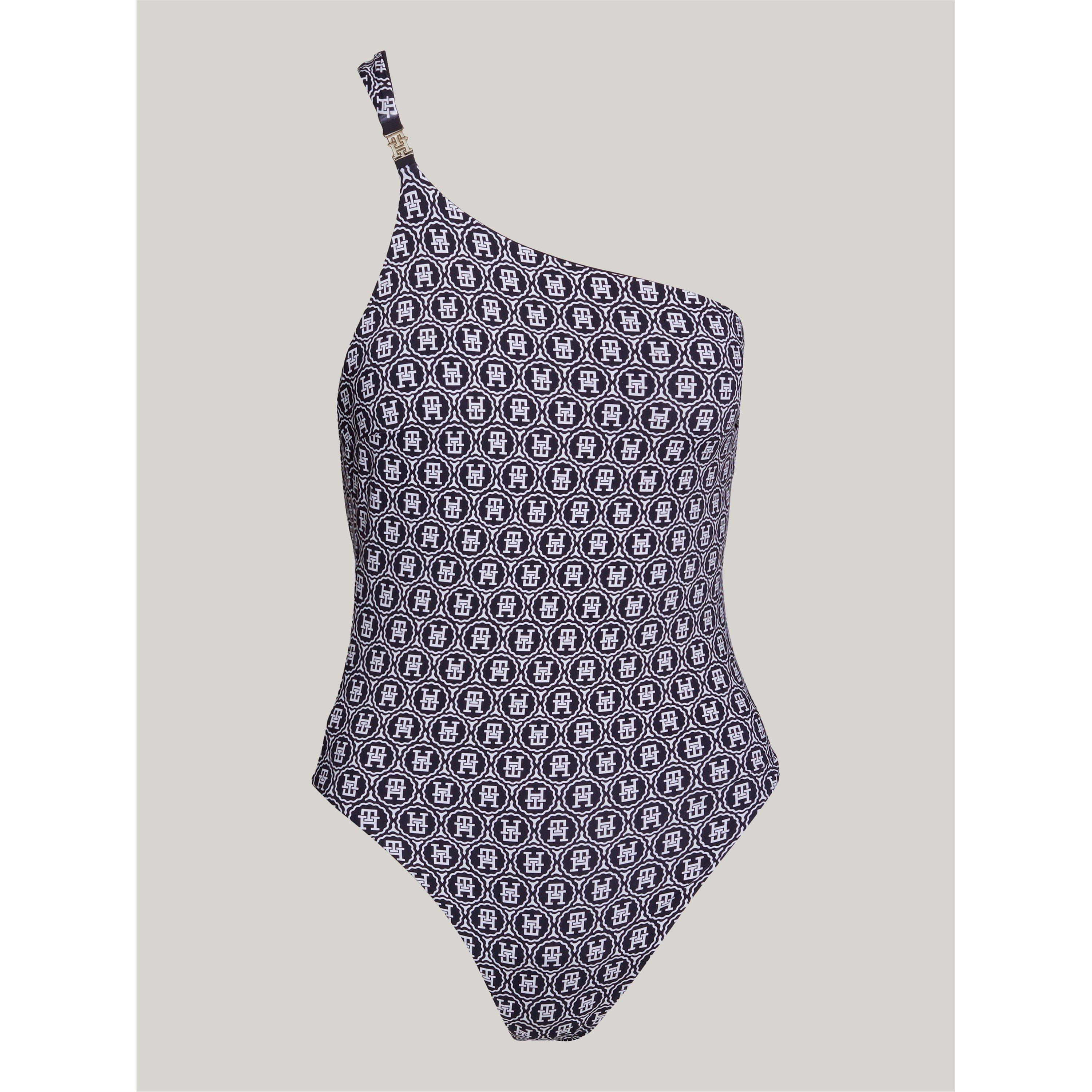 Tommy Hilfiger Reversible One Shoulder Swimsuit