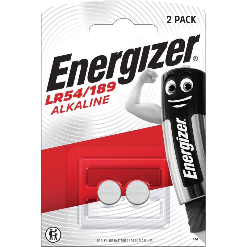 Energizer - Pack de 2 piles bouton Alcalines LR54/189 - 1,5V