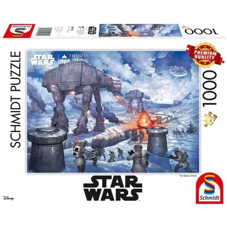 Schmidt Spiele Puzzle - Thomas Kinkade, Lucas Film, Star Wars, The Battle of Hoth, 1.000 Teile