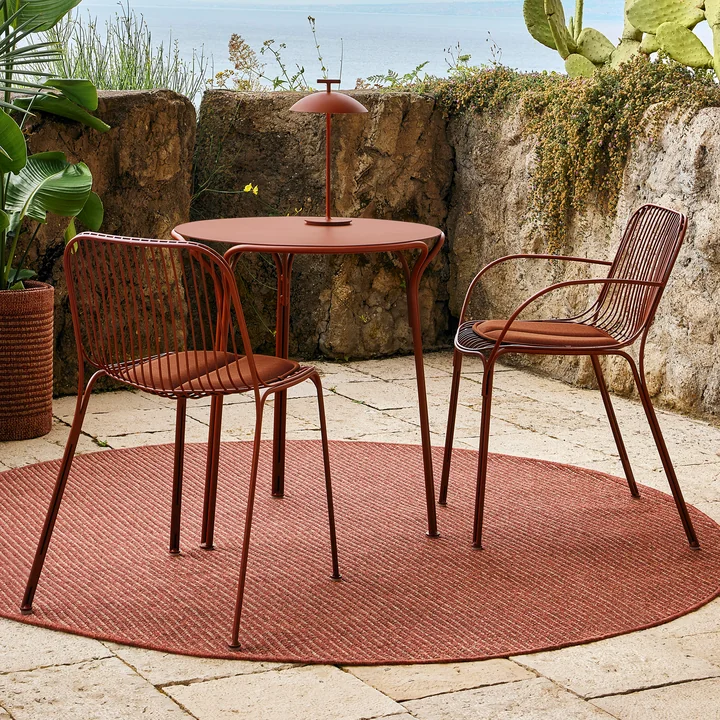 Kartell - Hiray Gartentisch, 70 x 70 cm, salbeigrün