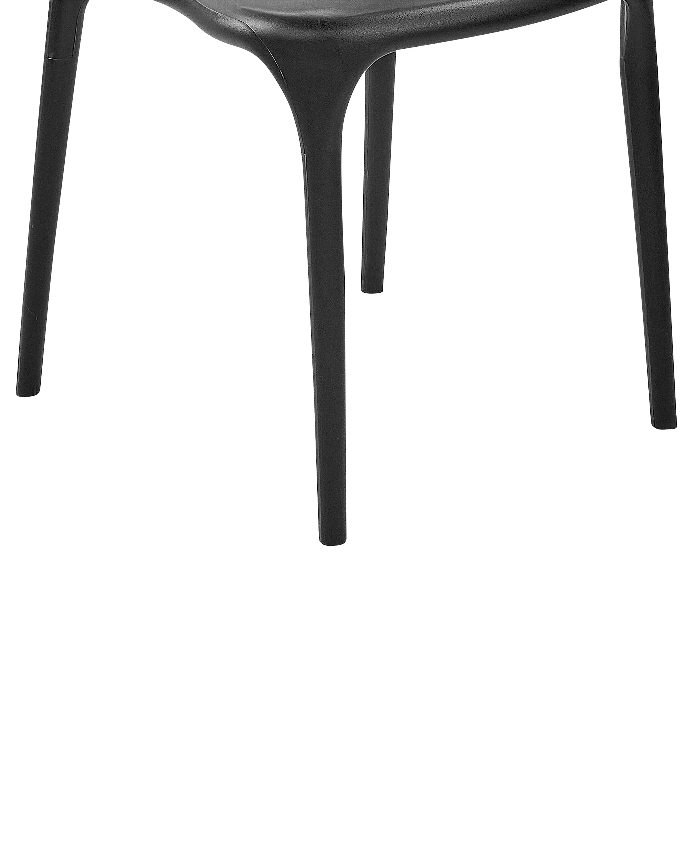 Set van 4 tuinstoelen GUBBIO Zwart