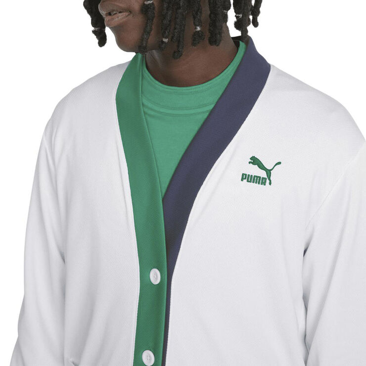 Puma tennis club cardigan White