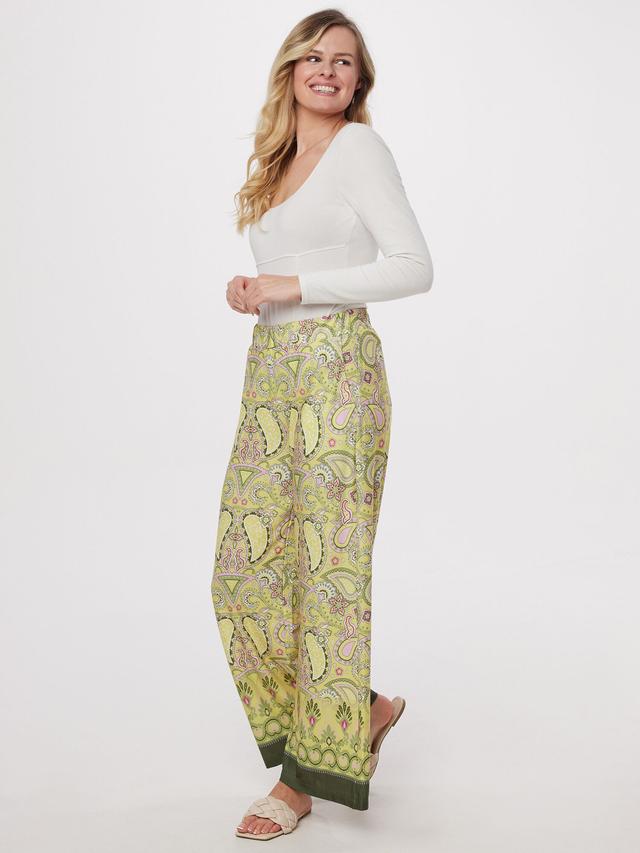 Palazzohose, All-Over Paisley Druck