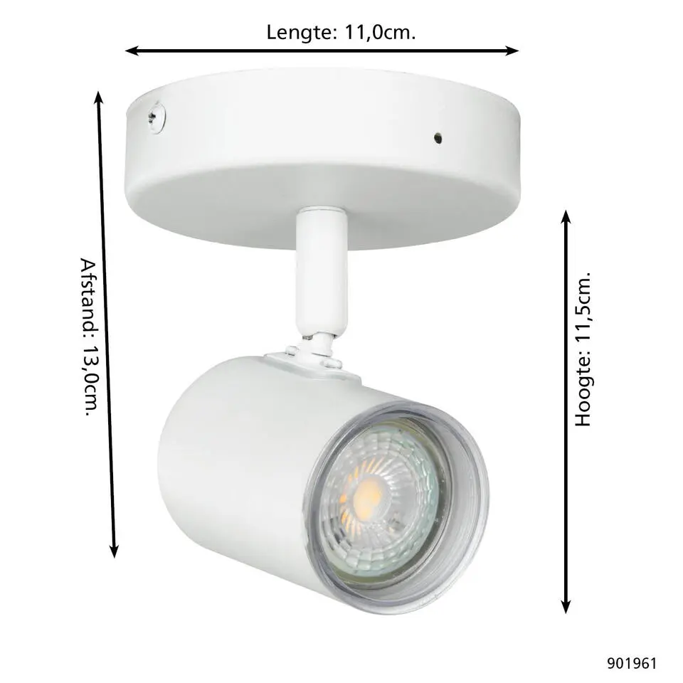 EGLO Consuma 1 Spot - GU10 - 11 cm - Wit
