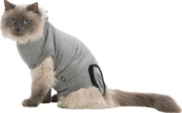 Trixie Beskyttelsesdragt til katte, M–L, grå