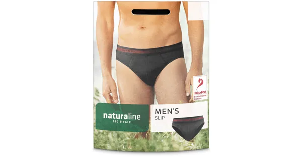Naturaline Textil Herren Slip schwarz S