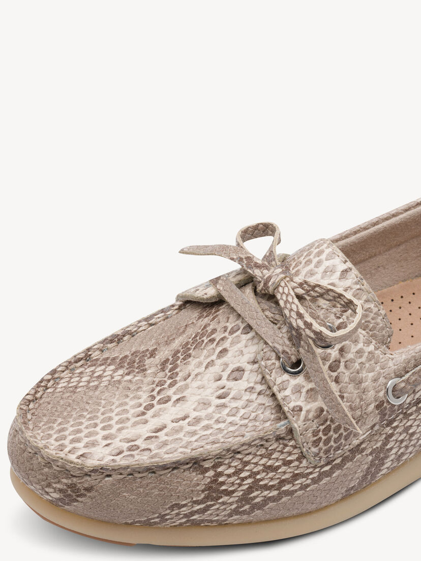 Leren Instappers - beige