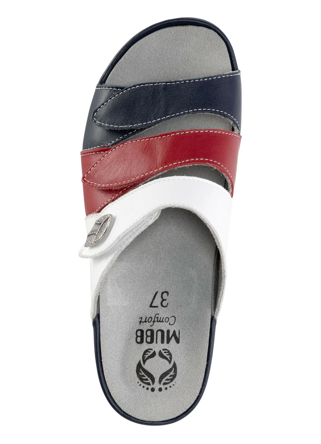 Mubb Pantolette aus Nappaleder mit Metallschmuck