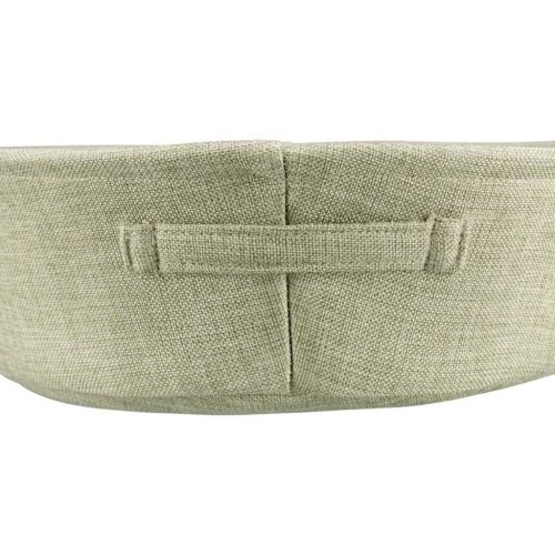 Cama redonda de design exclusivo para cães na cor verde.