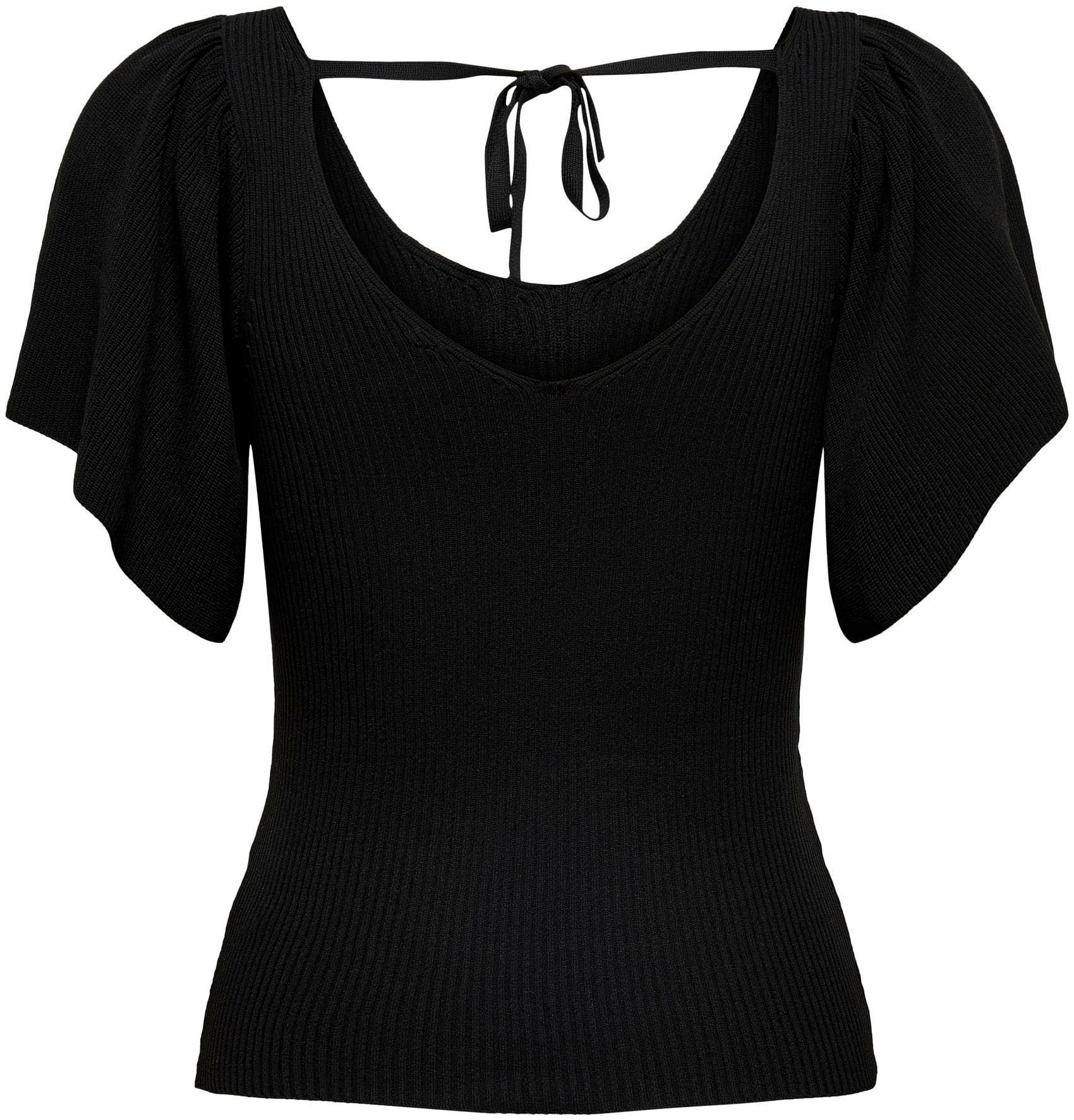 ONLY V-Ausschnitt-Pullover »ONLLEELO S/S BACK PULLOVER KNT NOOS«