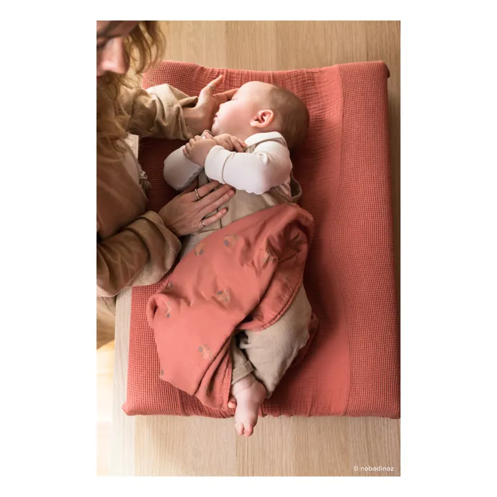 Nobodinoz Matelas à langer Wabi-Sabi | Bois de rose