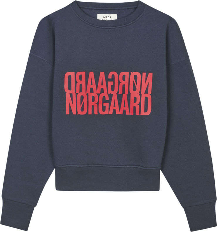 Mads Nørgaard - Copenhagen Organic Sweat Tilvina Sweatshirt Blå