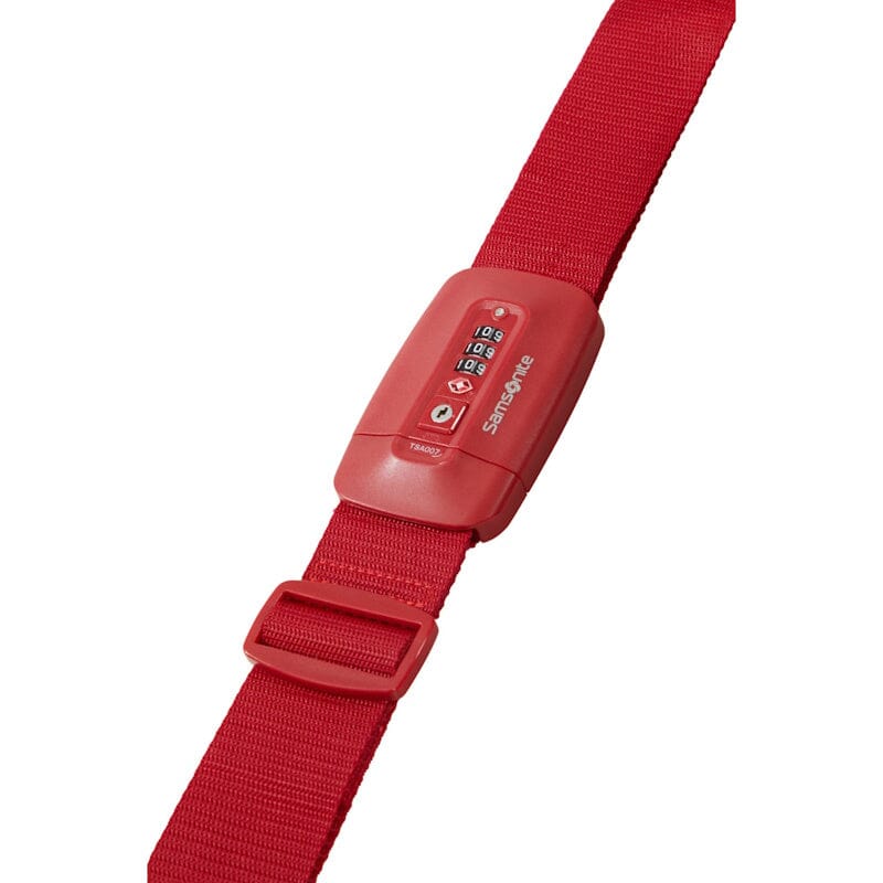 Samsonite TA Revolution Luggage Strap/TSA Lock Red