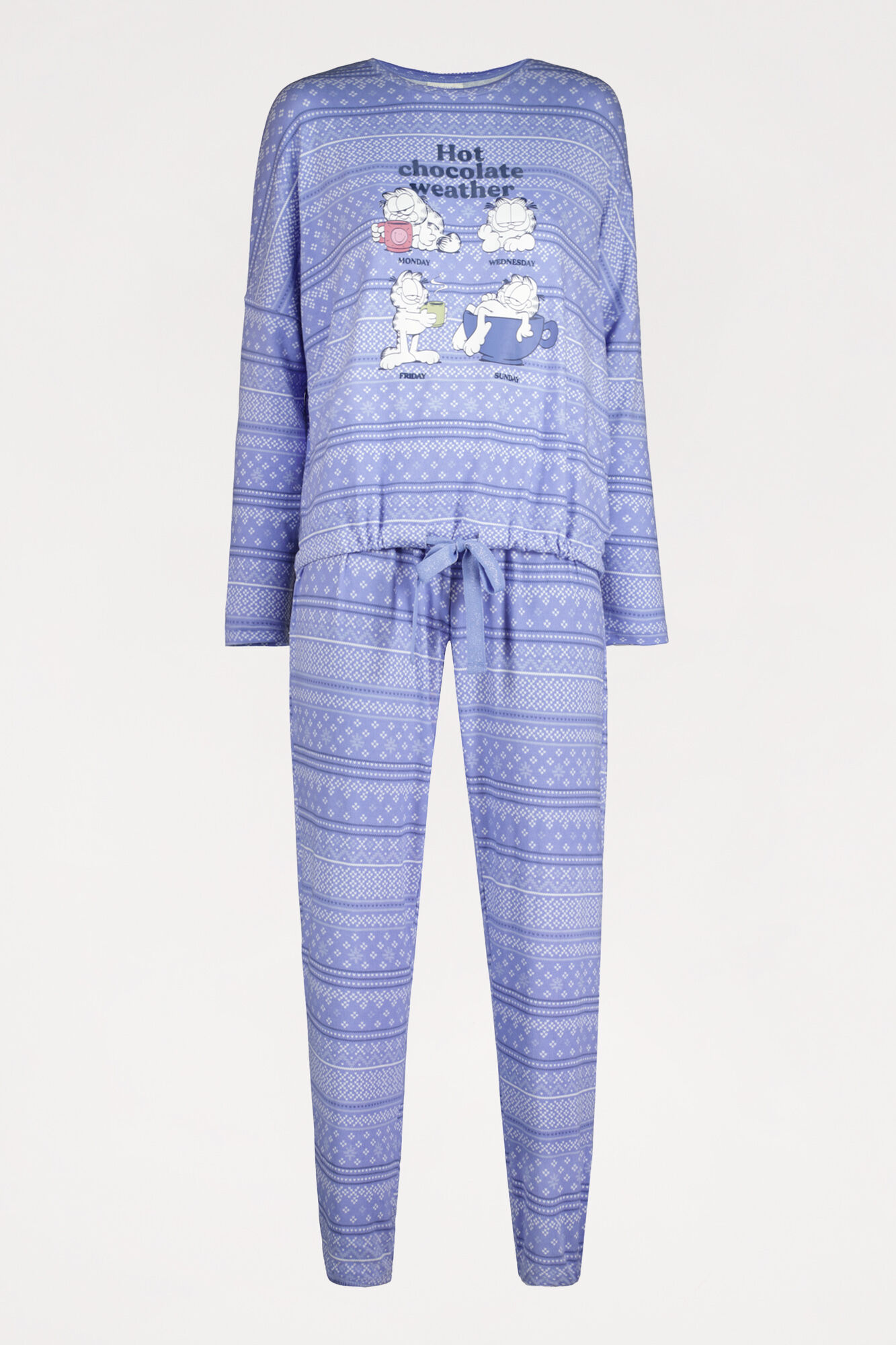 Pijama Garfield de toque macio