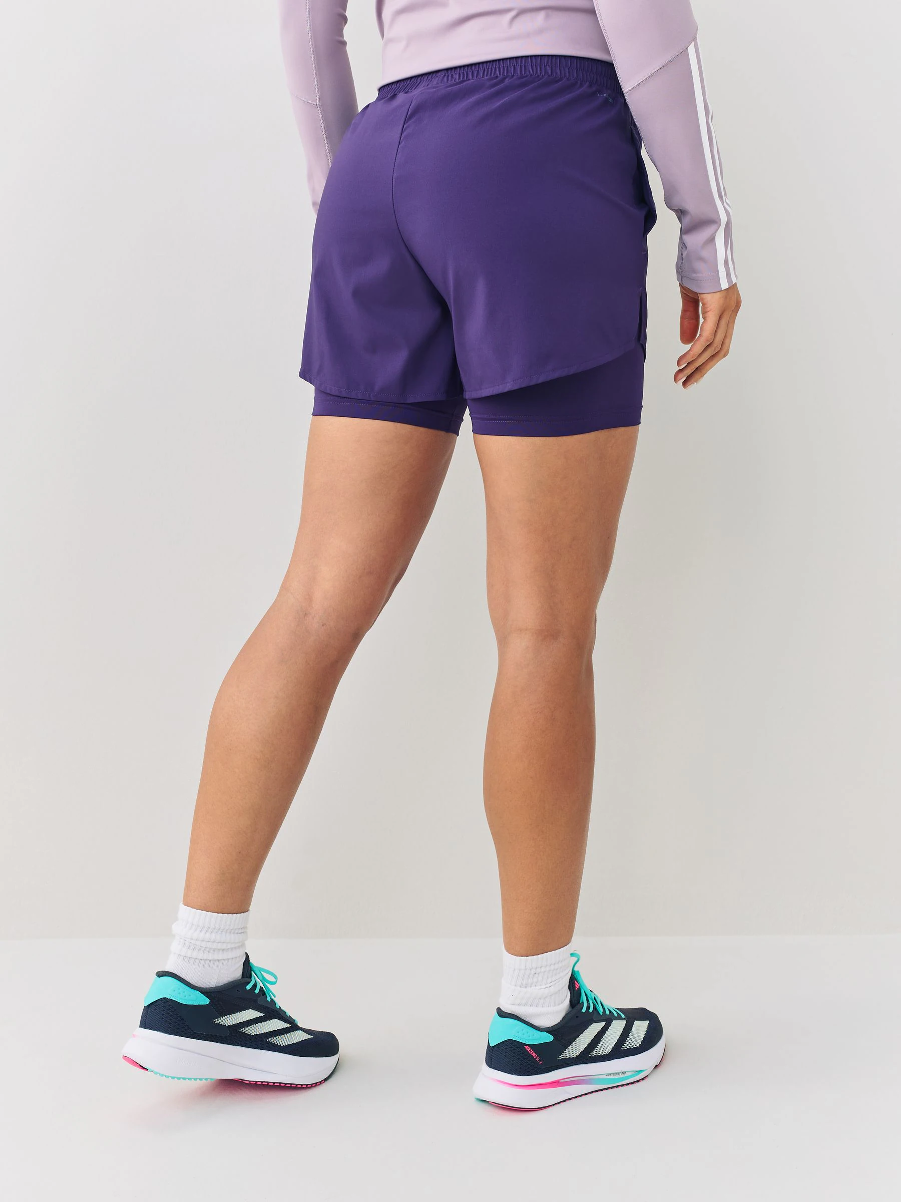 Paars - adidas Minimal 2-In-1 Shorts