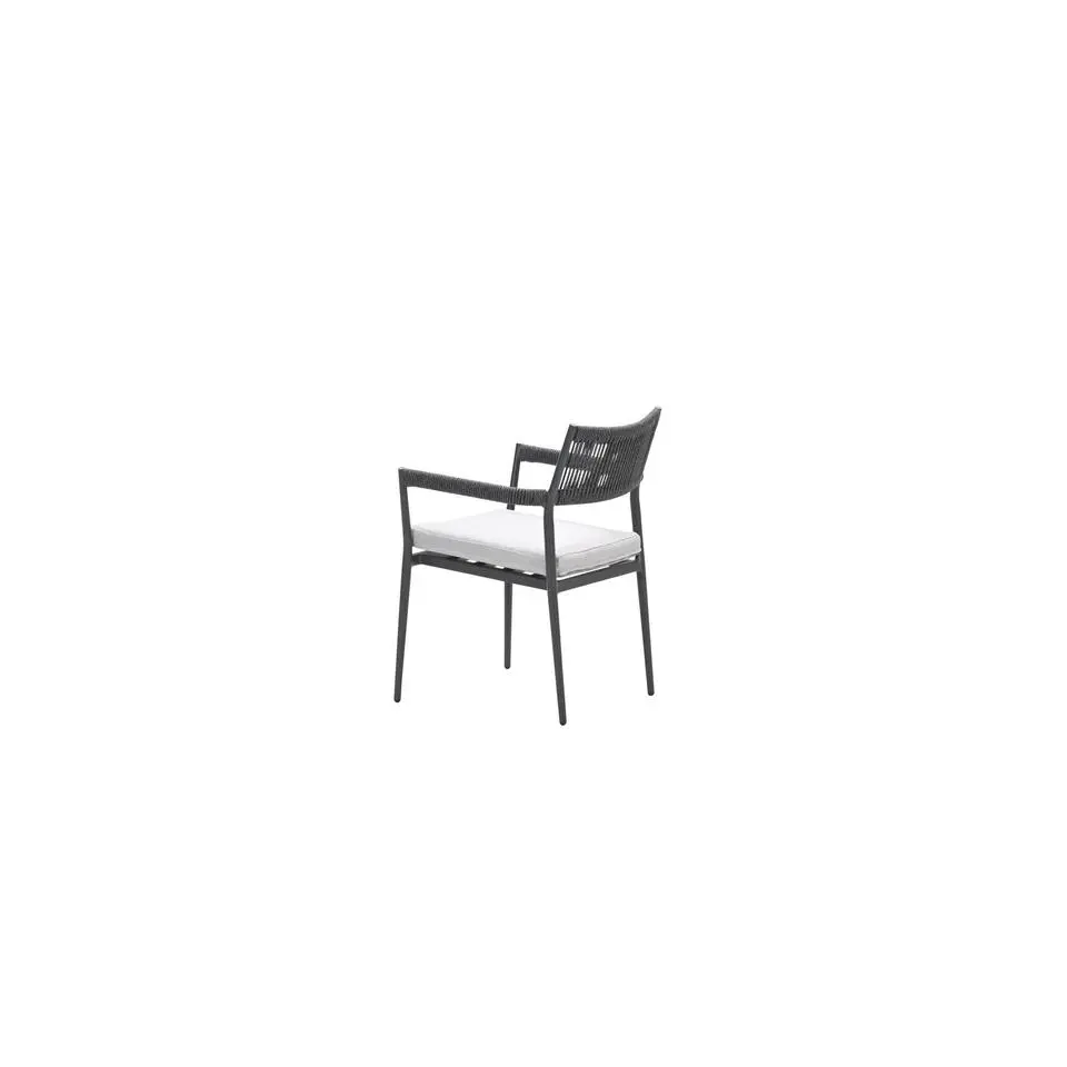 Barcelona dining fauteuil - c. black - dark grey - valley sand