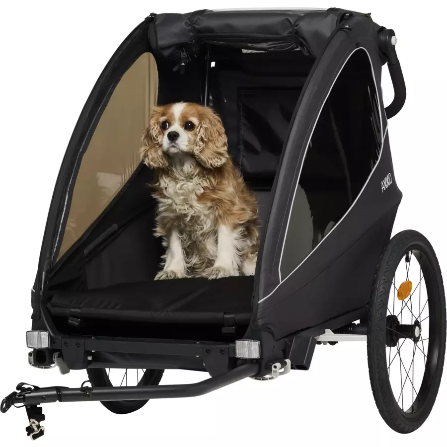 AXKID Kinderfahrradanhänger Grand Tour black