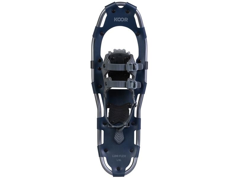 KOOR Schneeschuh Lumi Flex L/XL Dunkelblau Mit Steigeisen aus Manganstahl