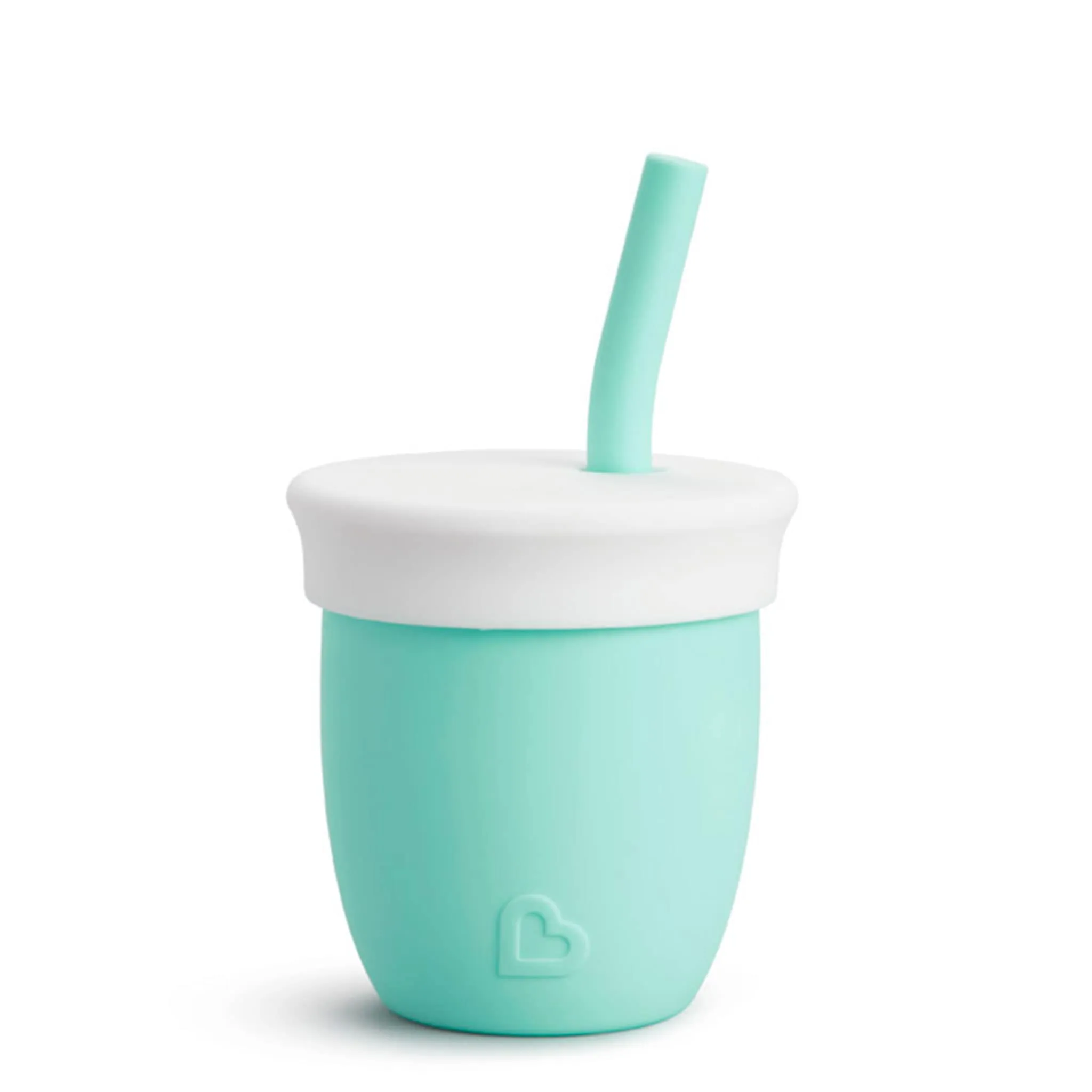 Munchkin Verre en Silicone avec Paille 4oz - Menthe