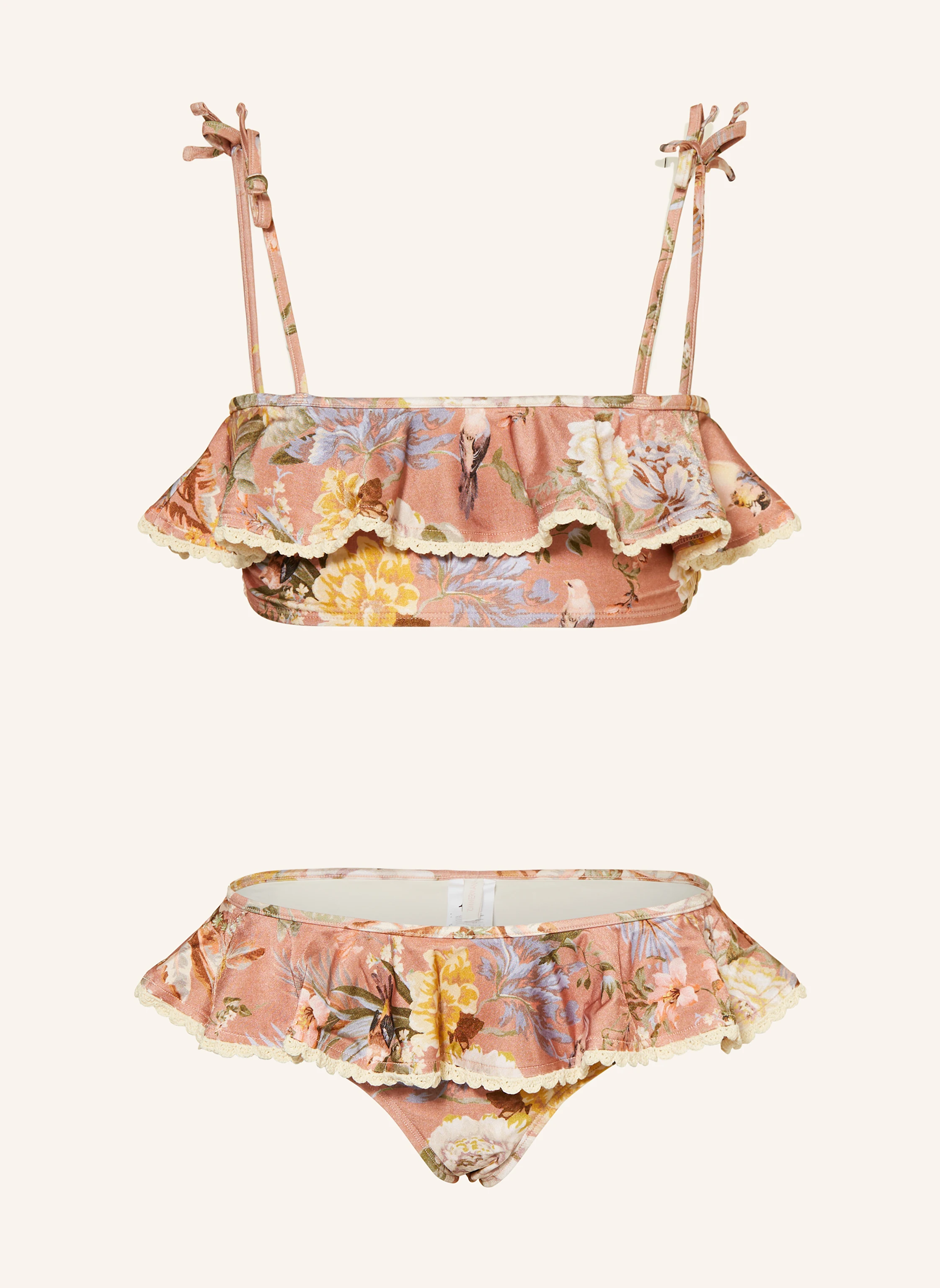 ZIMMERMANN Bustier-Bikini TALLOW