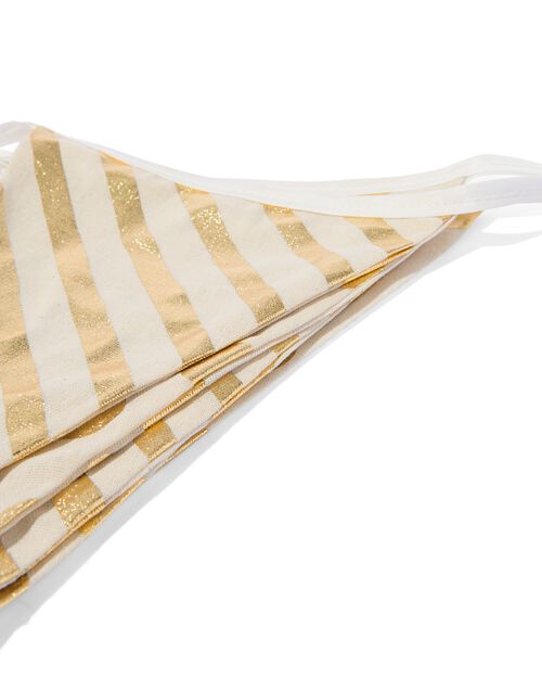 guirlande drapeaux textile dorée 8 m