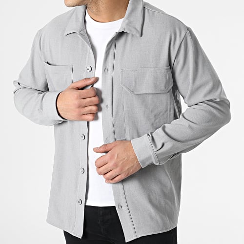 Chemise A Manches Longues KL-2053 Gris Chiné