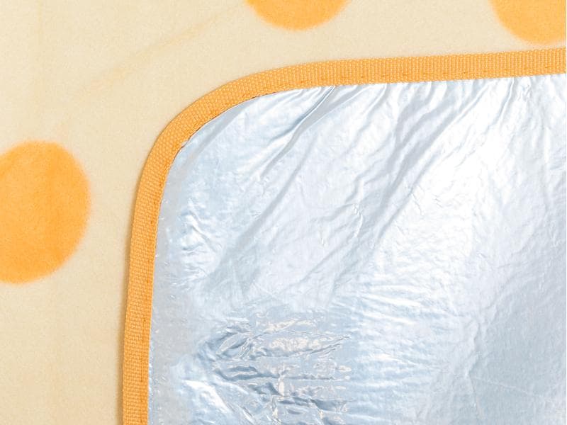 KOOR Picknickdecke Gelato-Arancia 200 x 200 cm Modische Picknick-Decke in sommerlichen Trendfarben