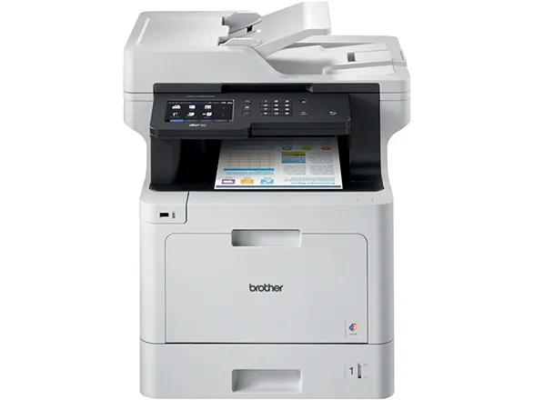 Brother MFC-L8900CDW - Multifunktionsprinter - farve - laser - 215.9 x 355.6 mm (original) - A4/Legal (medie) - op til 31 spm (kopiering) - op til 31 spm (udskriver) - 300 ark - 33.6 Kbps - USB 2.0, Gigabit LAN, Wi-Fi(n), USB vært, NFC - med 3 års On