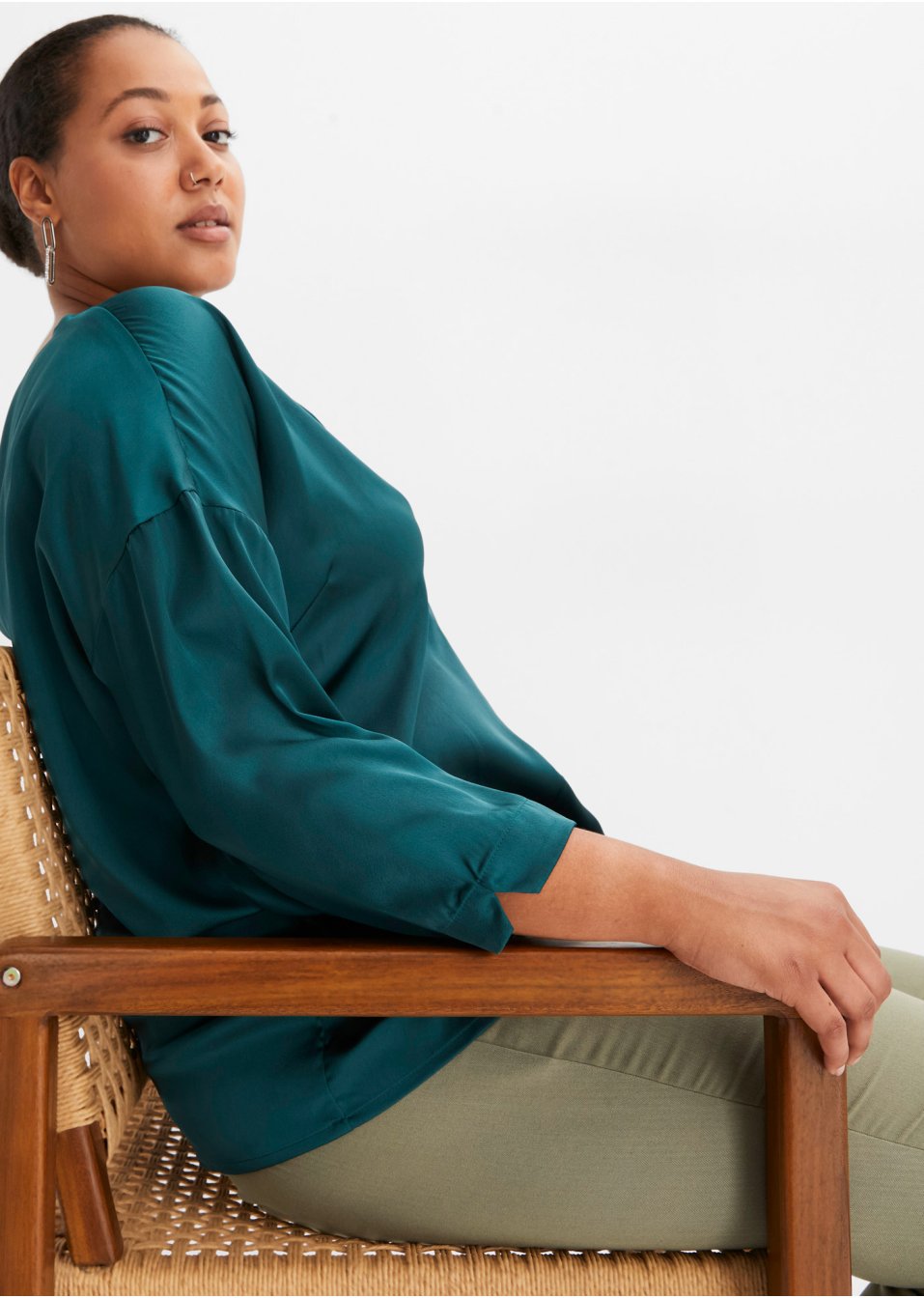 Blouse en satin