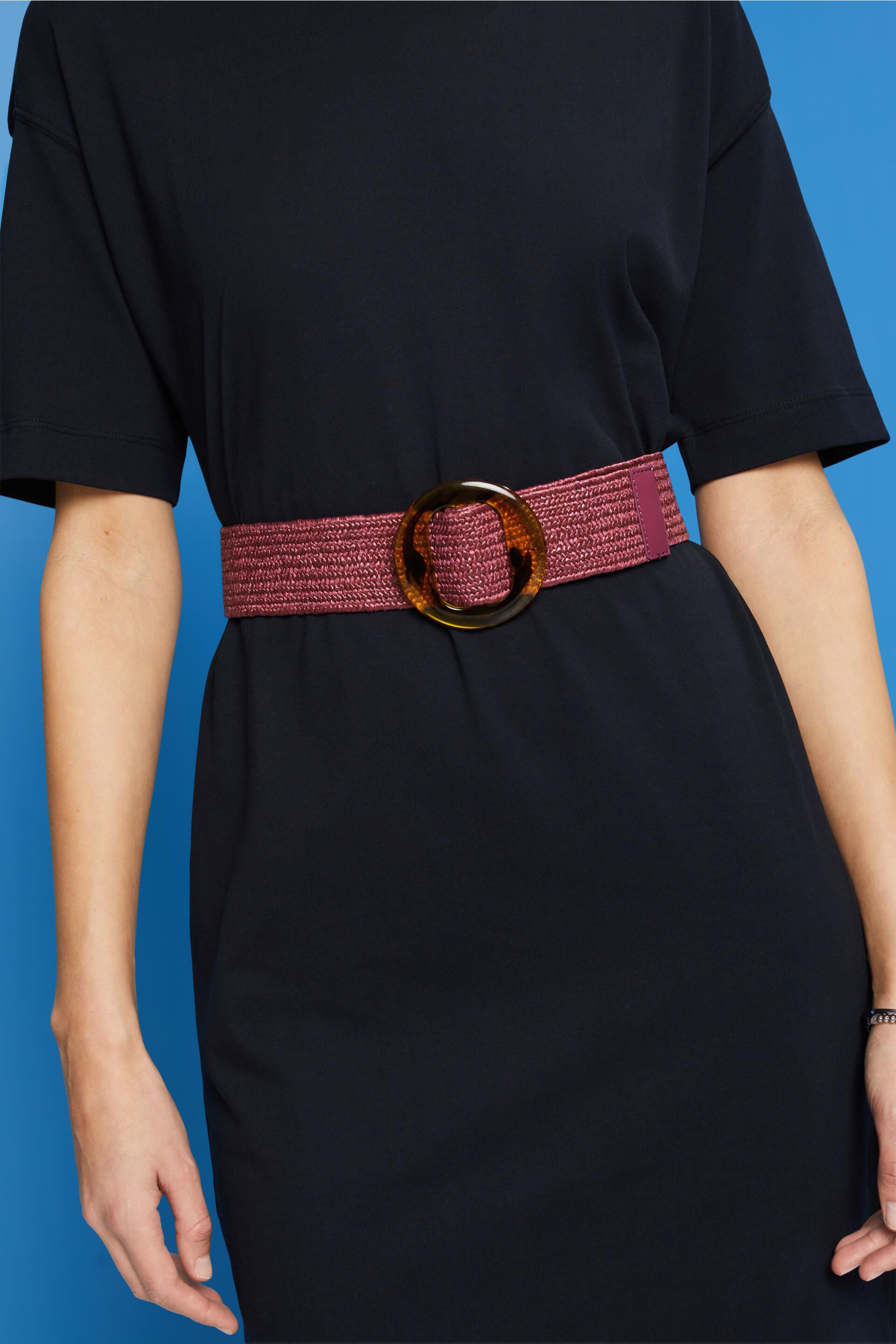 Ceinture taille haute tissée