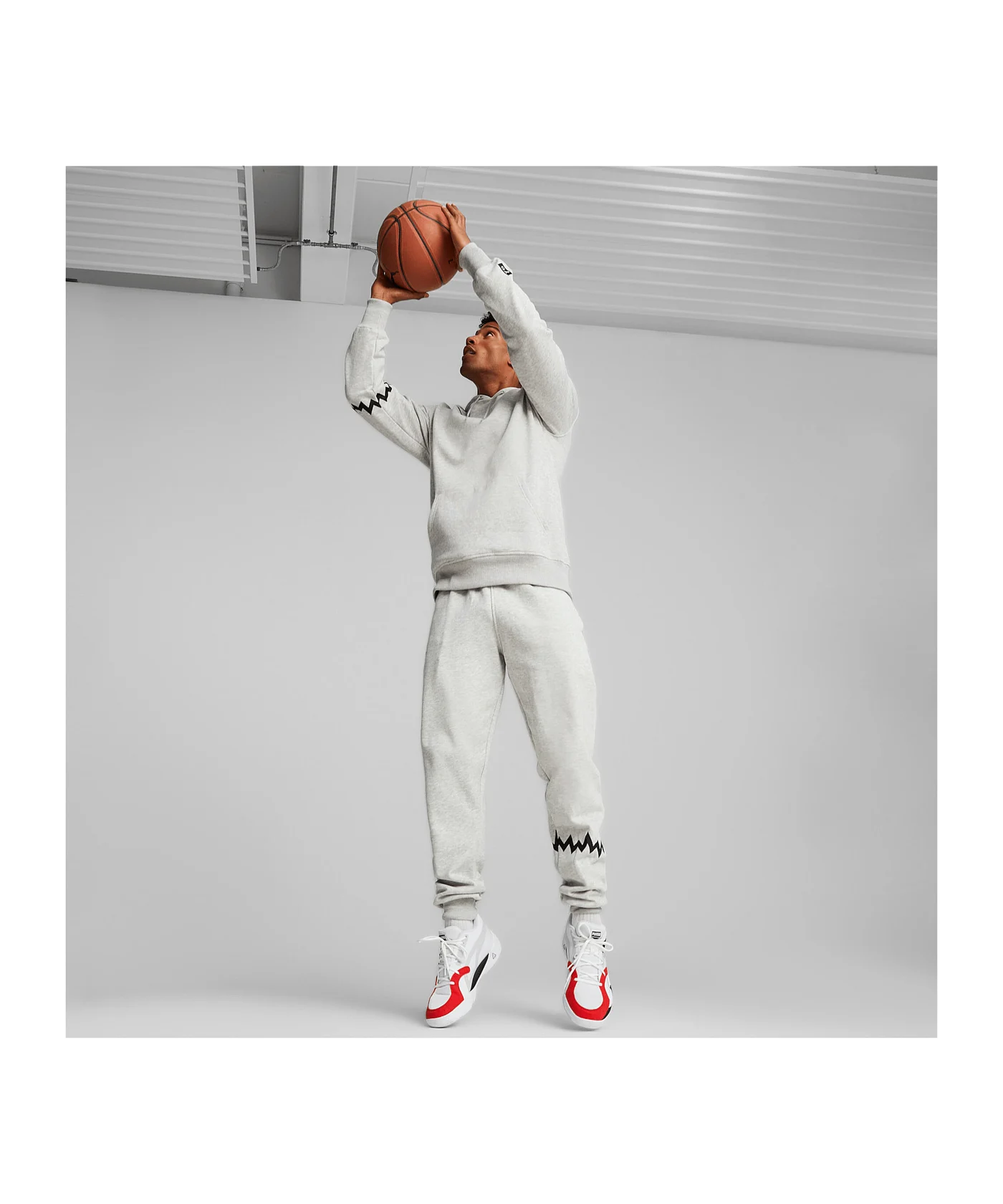 PUMA Hoops Team Hoody Grau F03