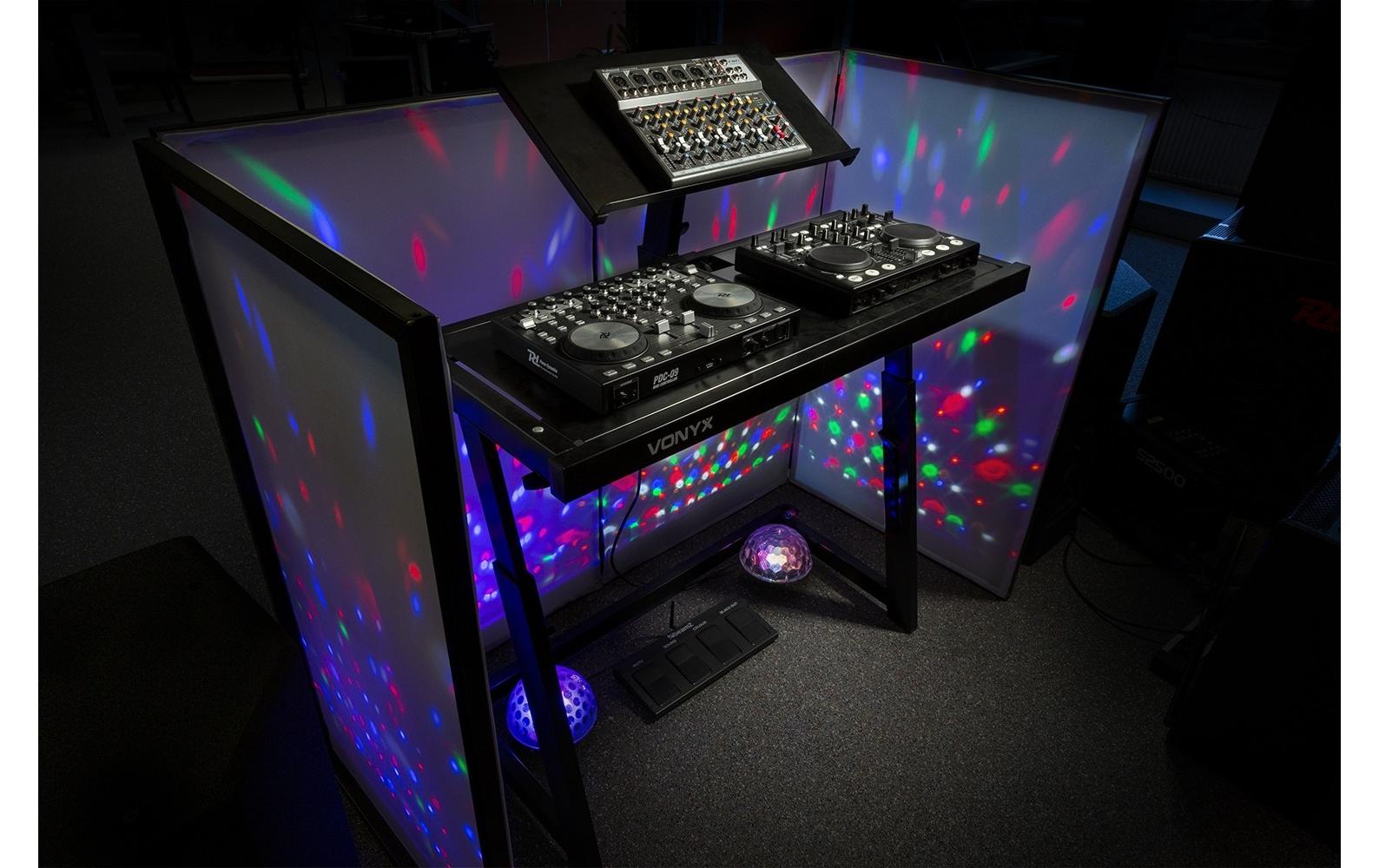 Mobiler DJ Stand DB10<br>Mobiler DJ Tisch mit Laptop Halter