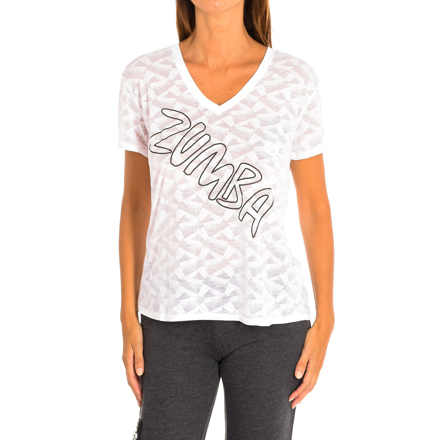 Camiseta esportiva Zumba com mangas Z1t00587